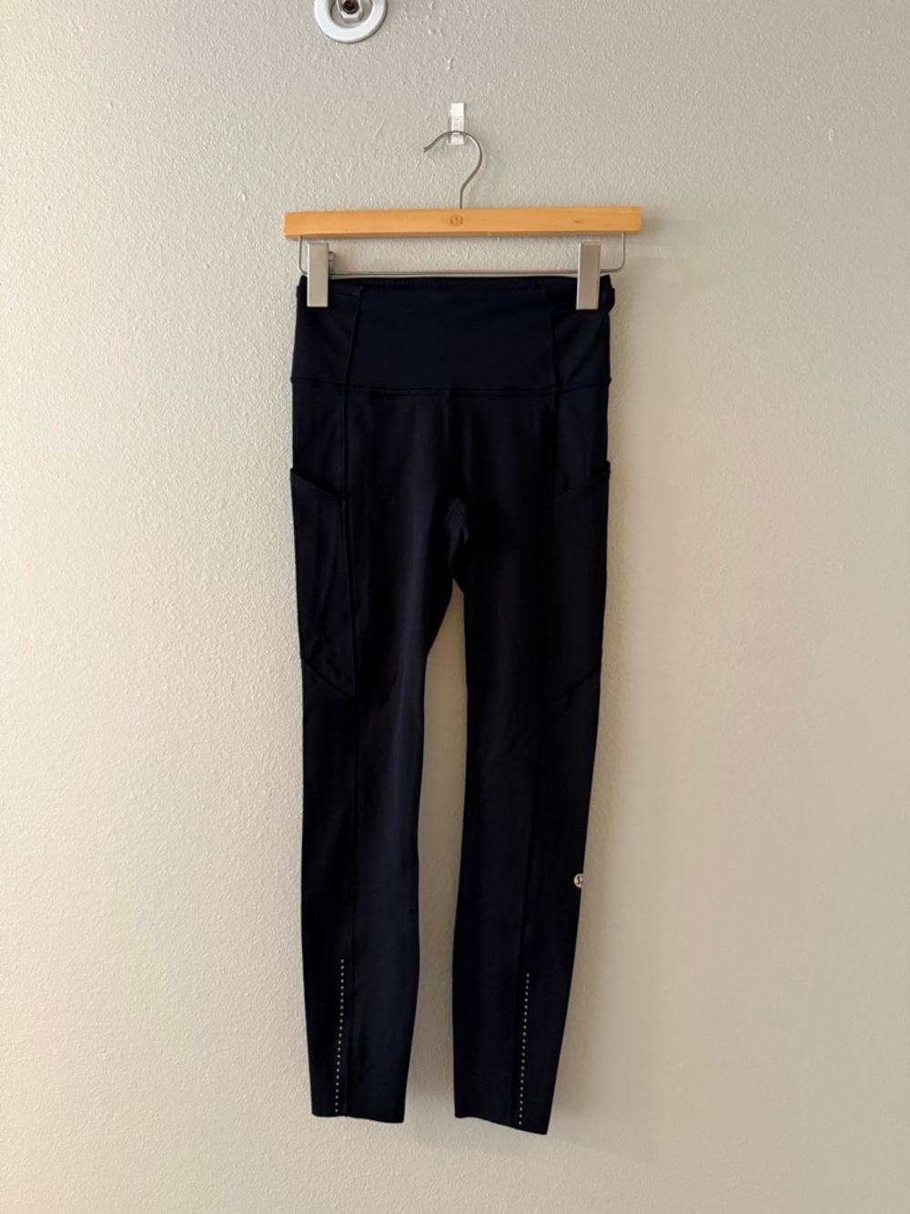 lululemon athletica Black High-Waist Leggings with Side Pockets
